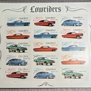 Forever 21 Lowriders Stamp Sheet with Vibrant Colors